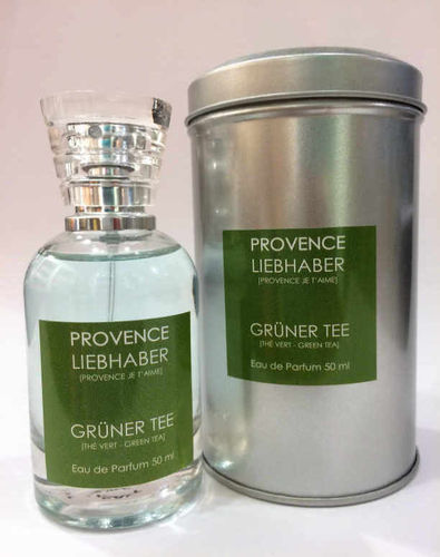 "Grüner Tee" Eau de Parfum 50ml in der silbernen Dose PROVENCELIEBHABER