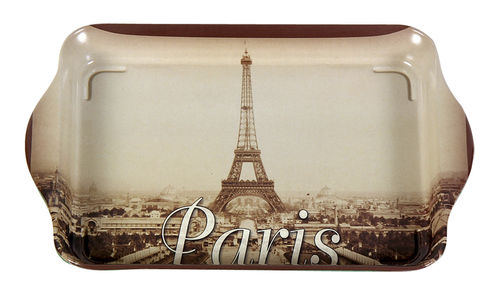 Kleines Tablett "Paris sepia" Cartexpo France