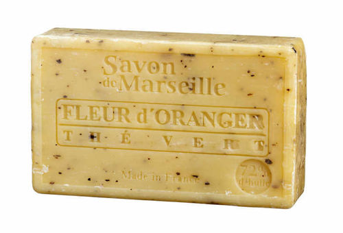 Seife/Savon de Marseille 100g ORANGENBLÜTE-GRÜNER TEE Le Chatelard 1802