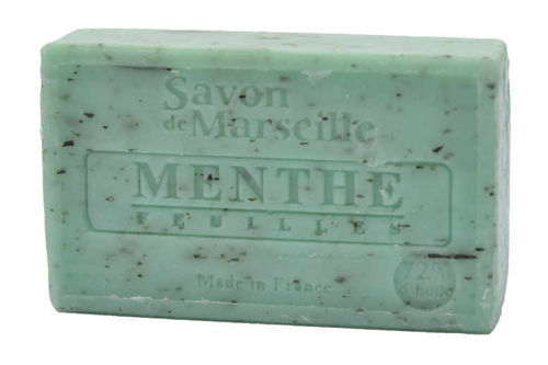 Seife/Savon de Marseille 100g MENTHE FEUILLE / MINZE Le Chatelard 1802