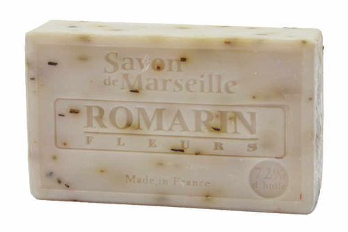 Seife/Savon de Marseille 100g ROMARIN FLEUR / ROSMARINBLÜTE Le Chatelard 1802