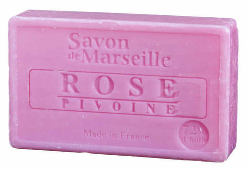 Seife/Savon de Marseille 100g ROSE-PFINGSTROSE Le Chatelard 1802