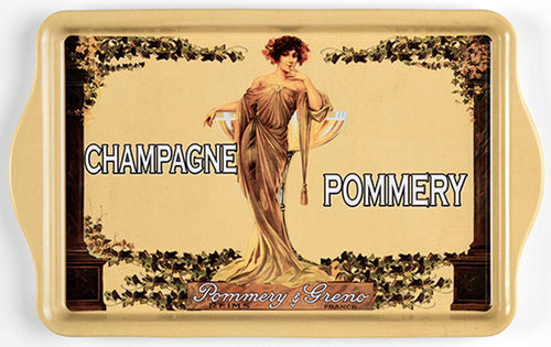 Kleines Tablett "Pommery" Cartexpo France