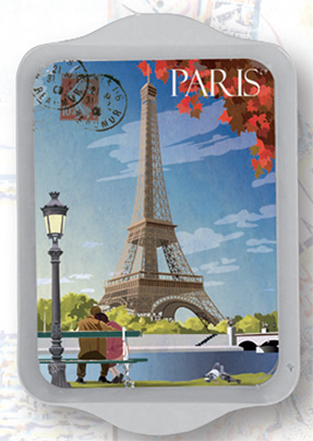 Kleines Tablett "Paris Seine" Cartexpo France