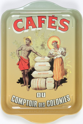 Kleines Tablett "Cafés" Cartexpo France