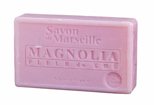 Seife/Savon de Marseille 100g MAGNOLIA-FLEUR DE THE / MAGNOLIE-TEEBLÜTE Le Chatelard 1802
