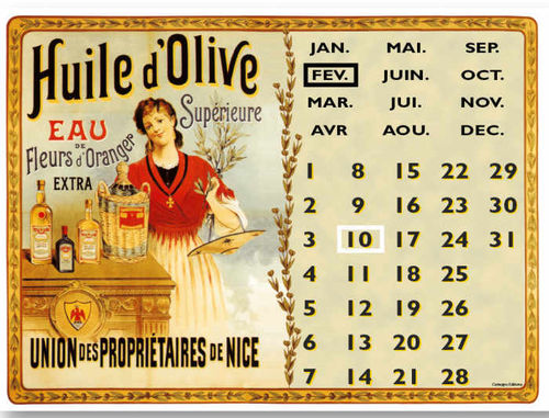 Dauerkalender "Olivenöl" Cartexpo France