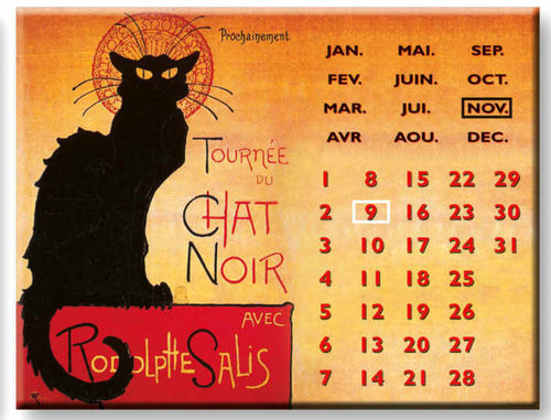 Dauerkalender "Chat Noir" Cartexpo France