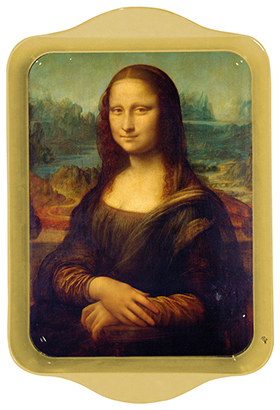 Kleines Tablett DA VINCI "Mona Lisa - La Joconde" Cartexpo France