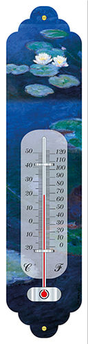 Thermometer MONET "Seerosen - Nymphéas No.1" Cartexpo France