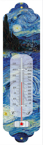 Thermometer VAN GOGH "Sternennacht - La Nuit Etoilee" Cartexpo France