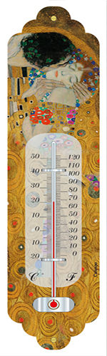 Thermometer KLIMT "Der Kuss - Le Baiser" Cartexpo France