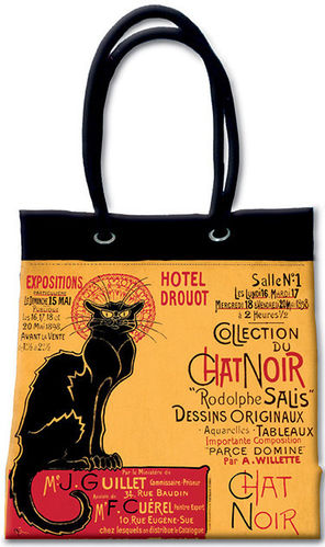 Canvas-Stofftasche "Chat Noir"