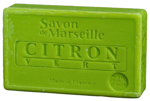 Seife/Savon de Marseille 100g CITRON VERT - GRÜNE ZITRONE Le Chatelard 1802