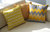 Kissen BACKGAMMON jaune ca. 40x40 cm