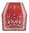 Tischläufer 50x170cm VALLEE rouge ecru Tissus Toselli