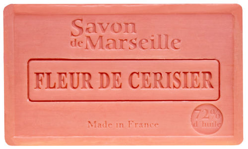 Seife/Savon de Marseille 100g FLEUR DE CERISIER / KIRSCHBLÜTE Le Chatelard 1802