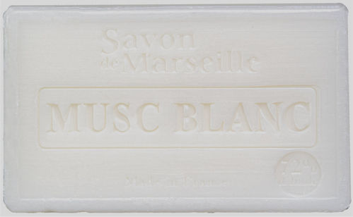 Seife/Savon de Marseille 100g MUSC BLANC / BLUMIGER WEISSER MOSCHUS