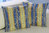 Kissen TOURNESOL ORNAMENTAL bleu-jaune ca. 45x45 cm