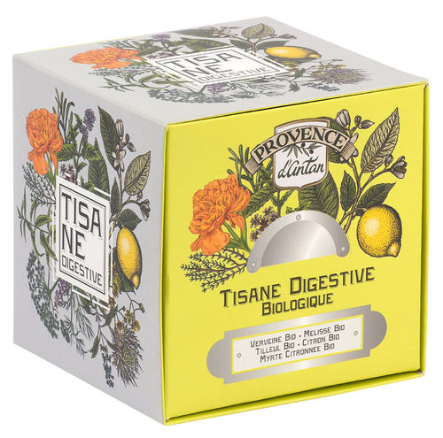 Nachfüllung BIO-Kräutertee, 24 Beutel im Karton "Tisane Digestive" - PROVENCE D'ANTAN