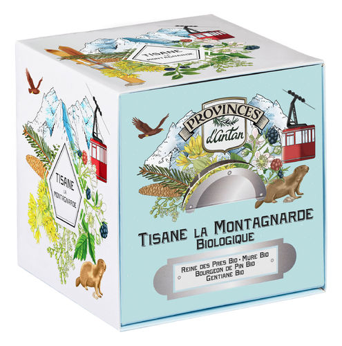 Nachfüllung BIO-Kräutertee, 24 Beutel im Karton "Tisane La Montagnarde" - PROVENCE D'ANTAN