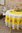 Tischdecke rund 180cm "LAURIS jaune" Tissus Toselli