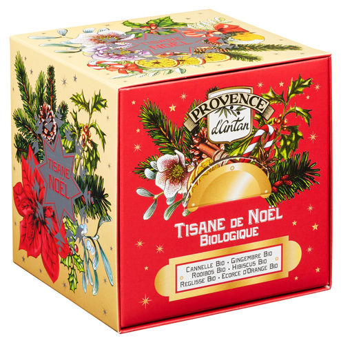 Nachfüllung BIO-Kräutertee, 24 Beutel im Karton "Tisane de Noel" - PROVENCE D'ANTAN
