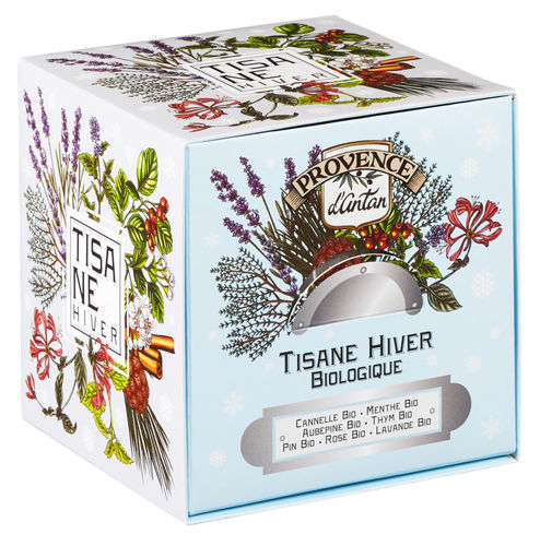 Nachfüllung BIO-Kräutertee, 24 Beutel im Karton "Tisane Hiver" - PROVENCE D'ANTAN