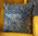 Kissen ETINCELLE or/bleu ca. 45x45 cm