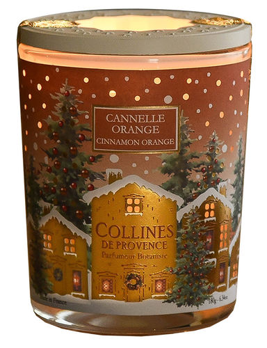 Duftkerze Winter 180g "Zimt-Orange / Cannelle Orange" Weihnachtsedition COLLINES DE PROVENCE